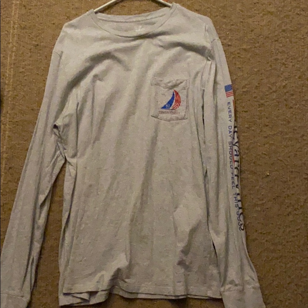 Gray Vineyard Vines Long Sleeve